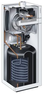 Viessmann Vitoladens 300 mit integrierter Warmwasserbereitung